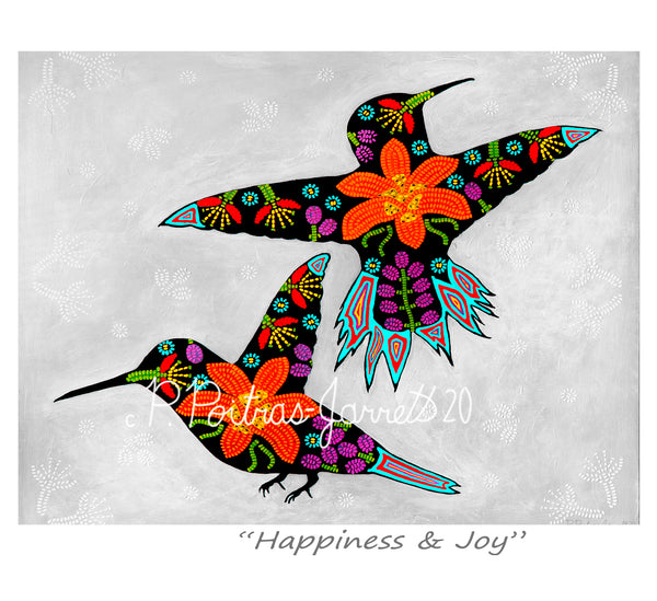 Hummingbird - Happy & Balanced - Metis Spirit Art & Design