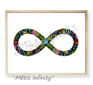 Metis Culture Prints, Fiddle, Cart, Boat, Infinity Design