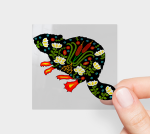 Beaver Sticker, 3 inch Beaver Sticker