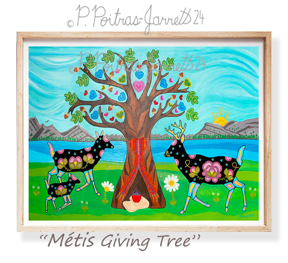Métis Giving Tree Art Print