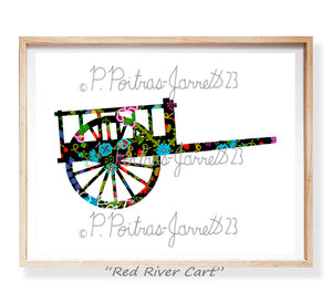 Metis Culture Prints, Fiddle, Cart, Boat, Infinity Design