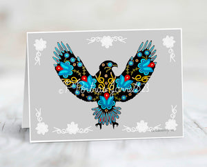 Eagle Note Card, Choose your own animal note card or bundle, Eagle Note Card, Love & Genoerosity