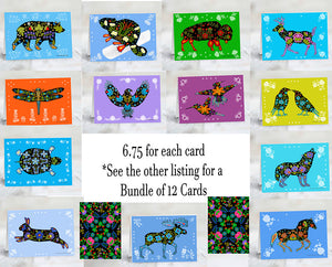 Animal Note Cards, Artist Cards By the Artist - Phyllis Poitras Jarrett