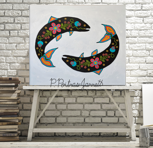 Salmon Painting