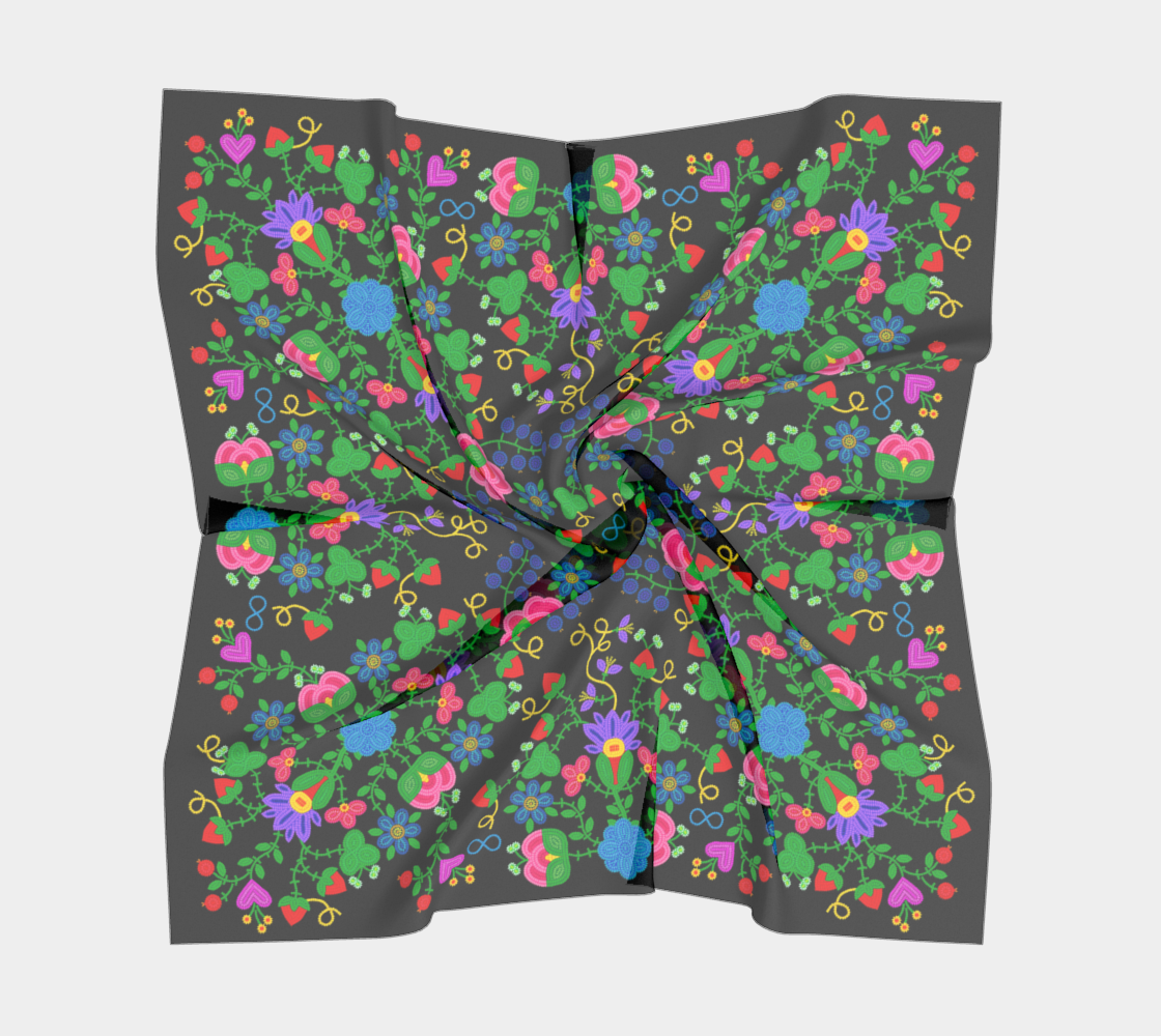 2023 Scarf Design, Beadwork look, Metis Scarf