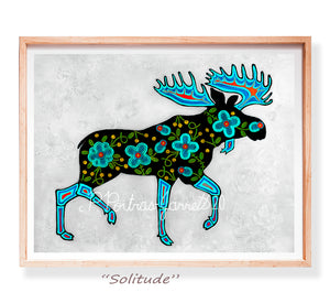 Moose - Solitude Moose Print