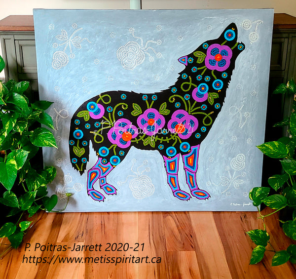 Wolf Spirit - Mindfulness & Humility - Metis Spirit Art & Design