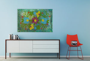 "Flower Power" | 30"x48" | Mixed Media | Contact for details