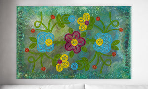 "Flower Power" | 30"x48" | Mixed Media | Contact for details