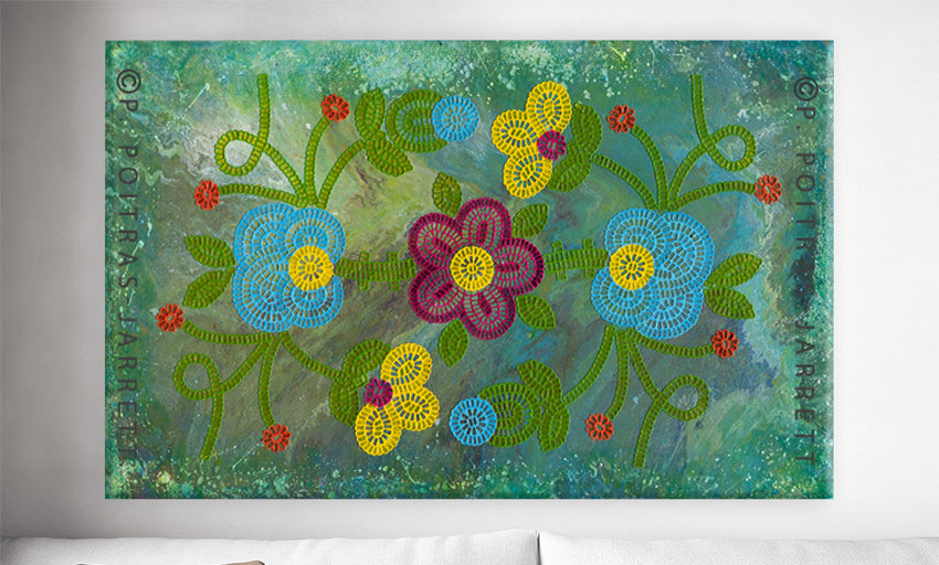 "Flower Power" | 30"x48" | Mixed Media | Contact for details